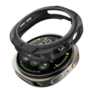 SPIGEN LIQUID AIR szilikon óra keret (ütésállóság) FEKETE Samsung Galaxy Watch 8 eSIM 44mm (SM-L335), Galaxy Watch 8 44mm (SM-L330)