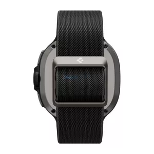 SPIGEN LITE FIT pótszíj (egyedi méret, textil) FEKETE Samsung Galaxy Watch 8 eSIM 44mm (SM-L335), Galaxy Watch 8 eSIM 40mm (SM-L325), Galaxy Watch 8 Classic 46mm (SM-L500)