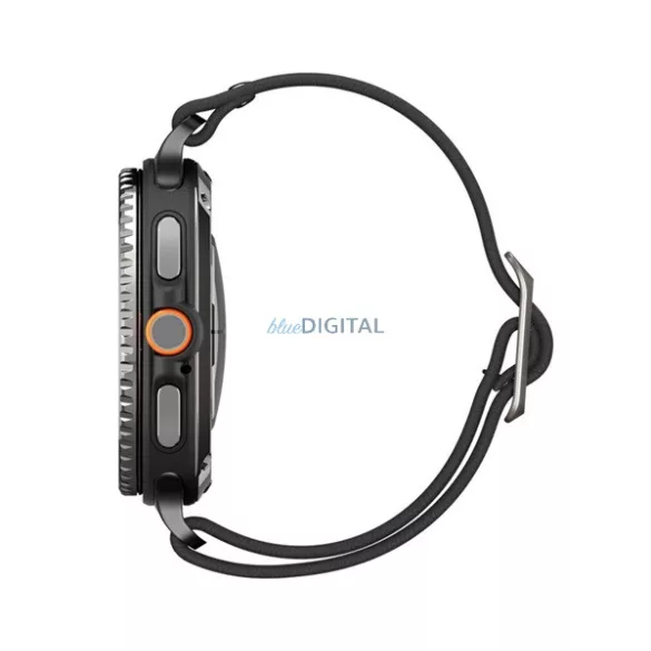SPIGEN LITE FIT pótszíj (egyedi méret, textil) FEKETE Samsung Galaxy Watch 8 eSIM 44mm (SM-L335), Galaxy Watch 8 eSIM 40mm (SM-L325), Galaxy Watch 8 Classic 46mm (SM-L500)