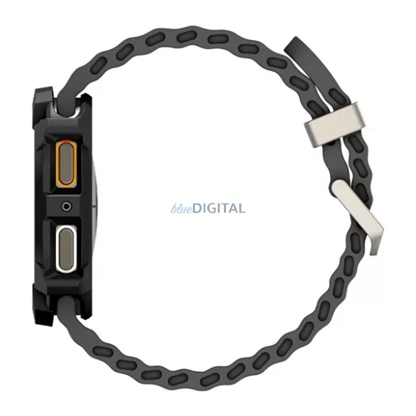 SPIGEN RUGGED ARMOR műanyag óra keret (ütésállóság) FEKETE Samsung Galaxy Watch 8 eSIM 40mm (SM-L325), Galaxy Watch 8 40mm (SM-L320)