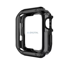   Szilikon keret (BUMPER, ütésállóság) FEKETE Apple Watch Series 10 42mm
