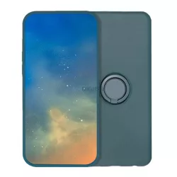   Szilikon telefonvédő (tartógyűrű, mikrofiber plüss belső, mágneses, kameravédő) SÖTÉTZÖLD Xiaomi Redmi 15C 4G