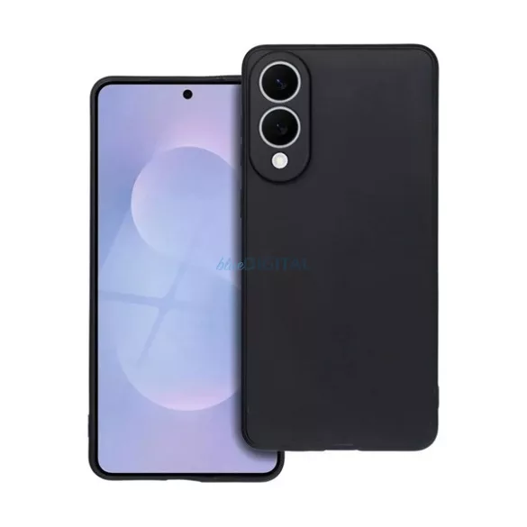 Szilikon telefonvédő (matt) FEKETE Samsung Galaxy S25 Edge (SM-S937)