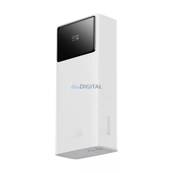 BASEUS ENERFILL FP41 vésztöltő Type-C+2 USB aljzat (30000mAh, 22.5W, PD gyorstöltő, LED kijelző) FEHÉR