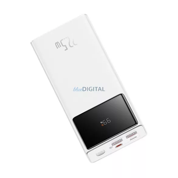 BASEUS ENERFILL FP41 vésztöltő Type-C+2 USB aljzat (30000mAh, 22.5W, PD gyorstöltő, LED kijelző) FEHÉR