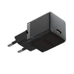   BASEUS PALM hálózati töltő Type-C aljzat (20W, PD gyorstöltő 3.0) FEKETE