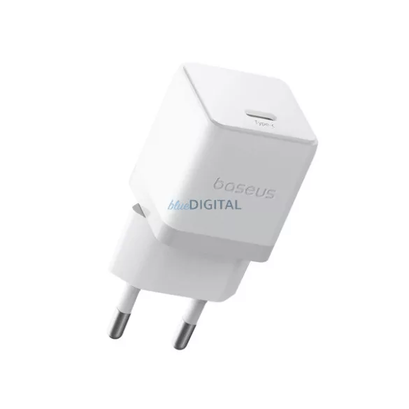 BASEUS PALM hálózati töltő Type-C aljzat (30W, PD gyorstöltő 3.0) FEHÉR