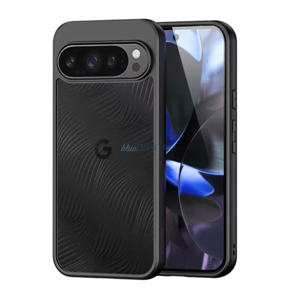 DUX DUCIS AIMO szilikon telefonvédő (ütésállóság, kameravédő, matt, hullám) FEKETE Google Pixel 10, Pixel 10 Pro