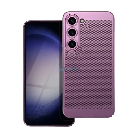 Műanyag telefonvédő (légáteresztő, lyukacsos, kameravédő) LILA Samsung Galaxy S25 Edge (SM-S937)