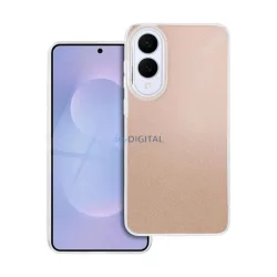   Szilikon telefonvédő (műanyag belső, csillogó hátlap) ARANY Samsung Galaxy S25 Edge (SM-S937)