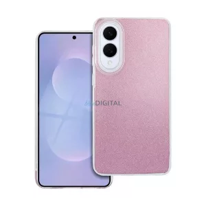 Szilikon telefonvédő (műanyag belső, csillogó hátlap) RÓZSASZÍN Samsung Galaxy S25 Edge (SM-S937)