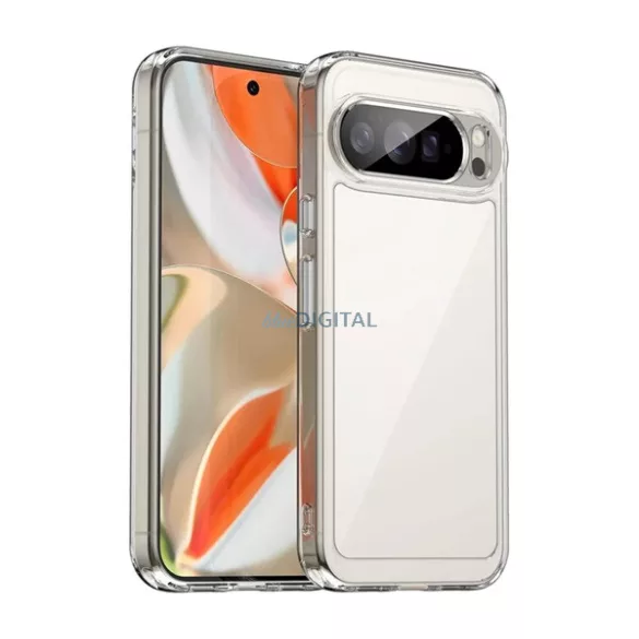 Szilikon telefonvédő (ütésállóság, átlátszó hátlap) ÁTLÁTSZÓ Google Pixel 10 Pro XL