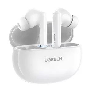 UGREEN HITUNE T6 WS200 bluetooth fülhallgató SZTEREO (v5.3, TWS, mikrofon, aktív zajszűrő, IPX5 + töltőtok) FEHÉR