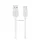 USAMS KY adatkábel (USB - Type-C, 3A, gyorstöltő, 200cm) FEHÉR