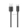 USAMS KY adatkábel (USB - Type-C, 3A, gyorstöltő, 300cm) FEKETE