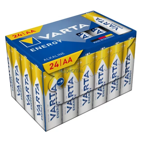 VARTA ENERGY tartós elem (AA, LR06, 1.5V, alkáli) 24db/csomag