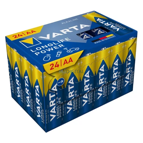 VARTA LONGLIFE POWER tartós elem (AA, LR06, 1.5V, alkáli) 24db/csomag