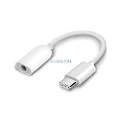  XIAOMI audió adapter kábel (3.5mm jack aljzat - Type-C) FEHÉR