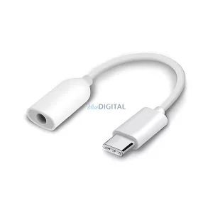 XIAOMI audió adapter kábel (3.5mm jack aljzat - Type-C) FEHÉR