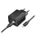 HOCO N55 hálózati töltő 2 USB+2 Type-C aljzat (20W, GaN, PD gyorstöltő 3.0 + lightning kábel) FEKETE