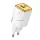 HOCO N34 hálózati töltő USB+Type-C aljzat (20W, PD gyorstöltő 3.0) FEHÉR