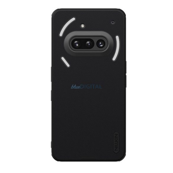 NILLKIN SUPER FROSTED PRO MAGNETIC műanyag telefonvédő (mágneses, ütésállóság, gumírozott) FEKETE Nothing Phone (3a)