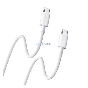 XIAOMI adatkábel (Type-C - Type-C, 3A, gyorstöltő, 100cm) FEHÉR