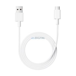 XIAOMI BHR087GGL adatkábel (USB - Type-C, 3A, gyorstöltő, 100cm) FEHÉR