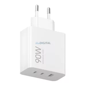 XIAOMI hálózati töltő USB+2 Type-C aljzat (90W, gyorstöltő) FEHÉR