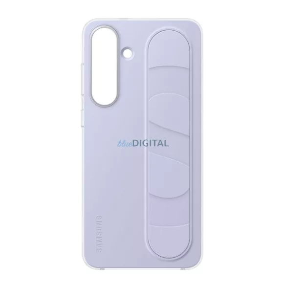 SAMSUNG szilikon telefonvédő (matt, beépített szíj, kitámasztó) VILÁGOSKÉK Samsung Galaxy S25 FE (SM-S731)