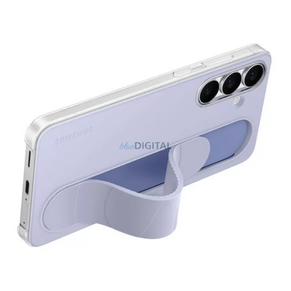 SAMSUNG szilikon telefonvédő (matt, beépített szíj, kitámasztó) VILÁGOSKÉK Samsung Galaxy S25 FE (SM-S731)
