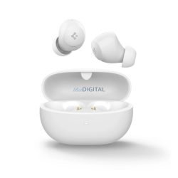   SPIGEN SA2401 ANC PRO bluetooth fülhallgató SZTEREO (v5.2, TWS, mikrofon, aktív zajszűrő + töltőtok) FEHÉR