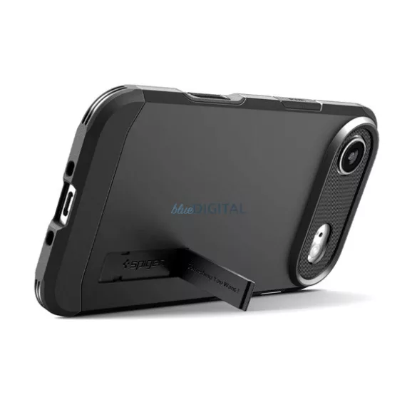 SPIGEN TOUGH ARMOR MAG T műanyag telefonvédő (ütésállóság, kitámasztó, MagSafe) FEKETE Apple iPhone 17 Air