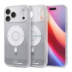   SPIGEN ULTRA HYBRID MAG műanyag telefonvédő (ütésállóság, légpárnás keret, MagSafe) EZÜST Apple iPhone 17