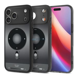 SPIGEN ULTRA HYBRID MAG műanyag telefonvédő (ütésállóság, légpárnás keret, MagSafe) FEKETE Apple iPhone 17 Pro