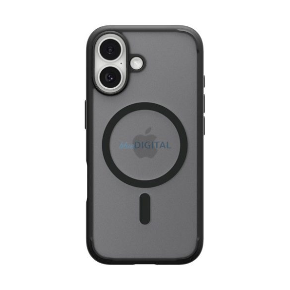 SPIGEN ULTRA HYBRID MAG műanyag telefonvédő (ütésállóság, légpárnás keret, matt, MagSafe) FEKETE Apple iPhone 17