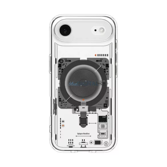 SPIGEN ULTRA HYBRID MAG NEO ONE műanyag telefonvédő (ütésállóság, légpárnás keret, MagSafe) ÁTLÁTSZÓ Apple iPhone 17 Air