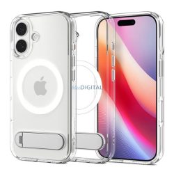   SPIGEN ULTRA HYBRID S műanyag telefonvédő (ütésállóság, légpárnás keret, kitámasztó, MagSafe) ÁTLÁTSZÓ Apple iPhone 17