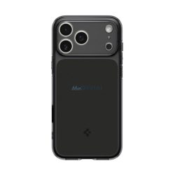   SPIGEN ULTRA HYBRID T MAG műanyag telefonvédő (ütésállóság, légpárnás keret, MagSafe) FEKETE Apple iPhone 17 Pro