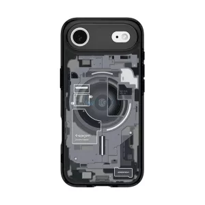 SPIGEN ULTRA HYBRID ZERO ONE műanyag telefonvédő (ütésállóság, légpárnás keret, MagSafe) FEKETE Apple iPhone 17 Air