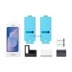   SAMSUNG képernyővédő fólia 2db (tükröződésmentes, törlőkendő + segédkeret) ÁTLÁTSZÓ Samsung Galaxy S25 FE (SM-S731)