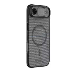   NILLKIN CAMSHIELD PRO MAGNETIC műanyag telefonvédő (ütésállóság, kameravédő, mágneses, csíkos) ÁTLÁTSZÓ/FEKETE Apple iPhone Air