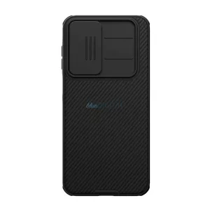 NILLKIN CAMSHIELD PRO MAGNETIC műanyag telefonvédő (ütésállóság, kameravédő, mágneses, csíkos) FEKETE Samsung Galaxy A17 5G (SM-A176)