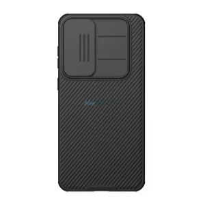NILLKIN CAMSHIELD PRO MAGNETIC műanyag telefonvédő (ütésállóság, kameravédő, mágneses, csíkos) FEKETE Samsung Galaxy S25 FE (SM-S731)