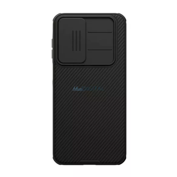 NILLKIN CAMSHIELD PRO szilikon telefonvédő (ütésállóság, kameravédő, csíkos) FEKETE Samsung Galaxy A17 5G (SM-A176)