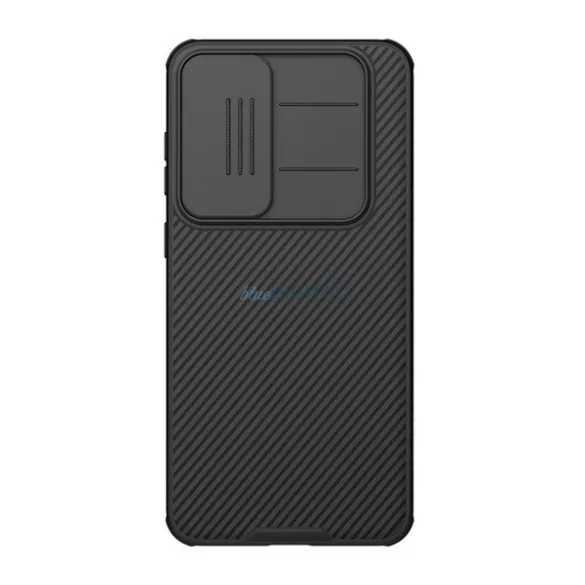 NILLKIN CAMSHIELD PRO szilikon telefonvédő (ütésállóság, kameravédő, csíkos) FEKETE Samsung Galaxy S25 FE (SM-S731)