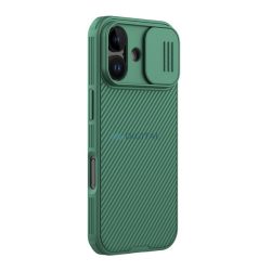   NILLKIN CAMSHIELD PRO szilikon telefonvédő (ütésállóság, kameravédő, csíkos) SÖTÉTZÖLD Apple iPhone 17