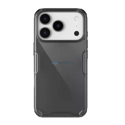   NILLKIN NATURE PRO szilikon telefonvédő (ütésállóság, légpárnás sarok) FEKETE Apple iPhone 17 Pro
