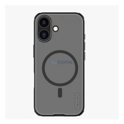   NILLKIN SUPER FROSTED PRO MAGNETIC műanyag telefonvédő (mágneses, ütésállóság, gumírozott) ÁTLÁTSZÓ/FEKETE Apple iPhone 17