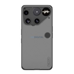   NILLKIN SUPER FROSTED PRO műanyag telefonvédő (ütésállóság, gumírozott, érdes felület) ÁTLÁTSZÓ/FEKETE Nothing Phone (3)
